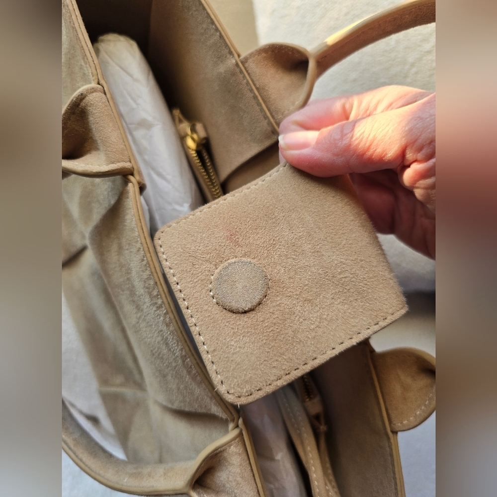 McLaughlin, Tessare Suede Handbag, Sand - Picture 12 of 16